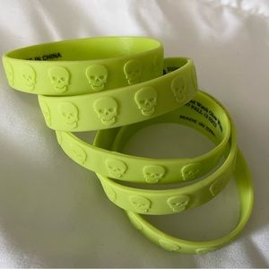 Gap wristbands. Skeleton skulls